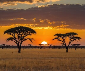 sunset in south africa