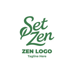 Zen logo, soft brush icon, calm balance ring, abstract enso design, spiritual peace symbol for therapy logo, branding pack, and clean website graphics