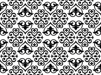 Ethnic background on the theme of Uzbek national ornament, Islamic pattern, seamless pattern, vector design