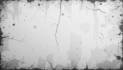 Textured Gray Background with Cracks and Splashes for Art and Design Projects, Abstract Image for Creative Use