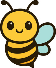 kawaii bee drawing