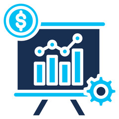 Profit Projection solid color icon
