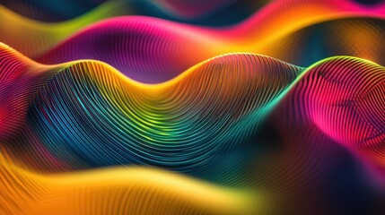 Energetic abstract patterns in vivid display