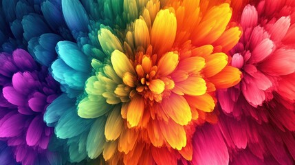 Energetic abstract patterns in vivid display
