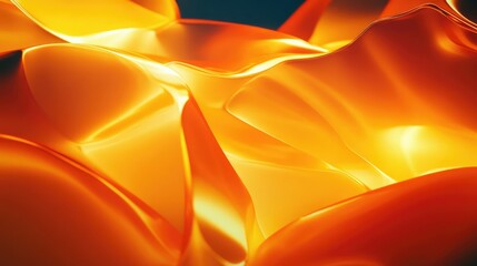 Ethereal glow emanating from abstract shapes