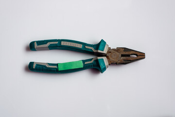 Combination Pliers on White Background
