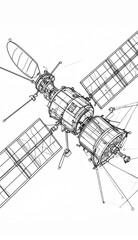 Sketch of a satellite
