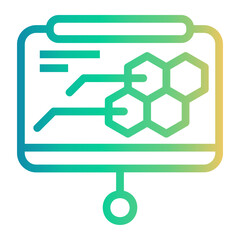 science Line Gradient Icon