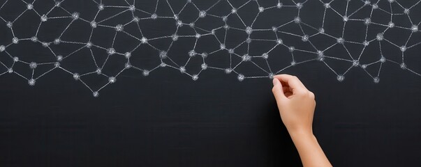 Connecting Ideas Through a Network of Interconnected Nodes in Digital Illustration Form