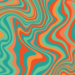 Abstract psychedelic groovy background. Vector illustration.