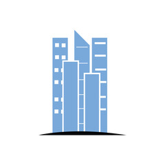 building logo icon illustration flat