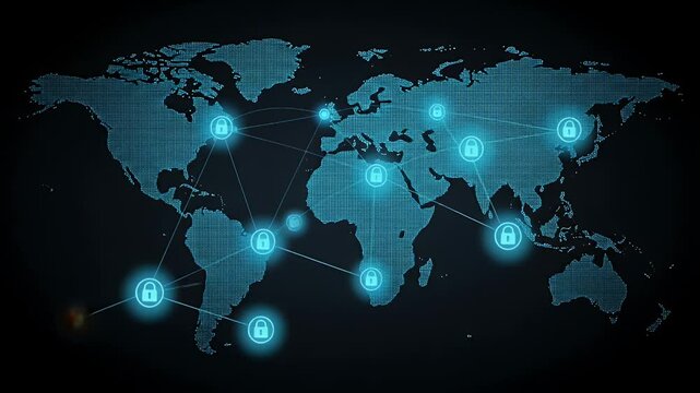 Global network security map