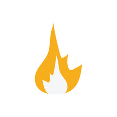 fire logo icon illustration flat