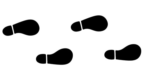 Shoe print illustration