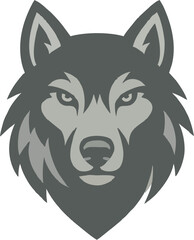 his wolf logo features a minimalist design with sharp lines and geometric shapes, creating a modern and professional appearance. The gray and silver color scheme enhances its elegance and futuristic f