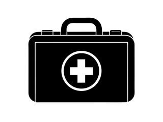 Obraz premium First aid kit medical emergency supplies box