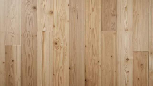 Light Wood Paneling Installation: Seamless Vertical Plank Alignment and Knot Detail Inspection