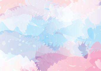 Abstract Flower Watercolor Idea Design, background, vector 