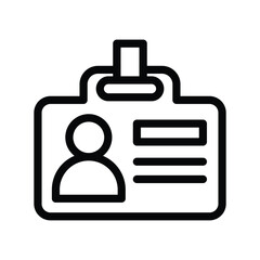 10 press card line icon illustration vector graphic.eps