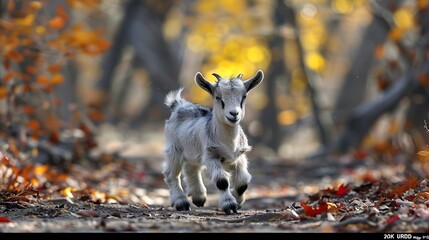  Baby Goat in Zoo Cute Farm Animal Young Nature View


