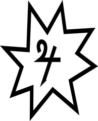 Dark Mystical Tattoo Art Element