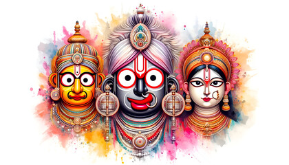 Lord Jagannath Rath Yatra festival Odisha puri India Traditional culture background