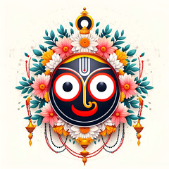 Lord Jagannath Rath Yatra festival Odisha puri India Traditional culture background
