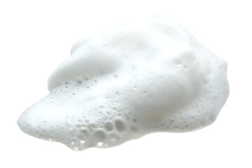 White soap foam lather texture isolated on a white background png ai generated