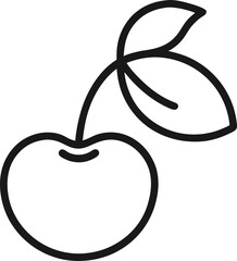 cherry logo vector icon, Cherry fruit vector illustration