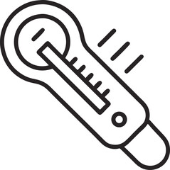 Temperature icon symbol concept for graphic design, Website,