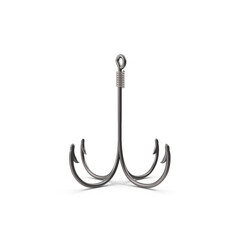 Fish Hook Isolated on Transparent Background
