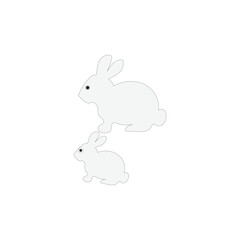 rabbit vector illustration of a very cute and adorable animal