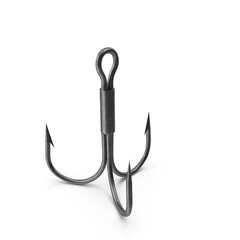 Fishing Hook Isolated on Transparent Background