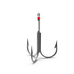 Fishing Hook Isolated on Transparent Background