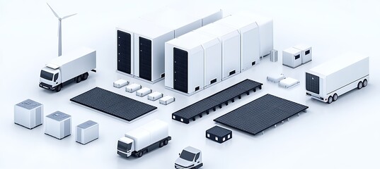 A graphic representation of alternative energy and transportation