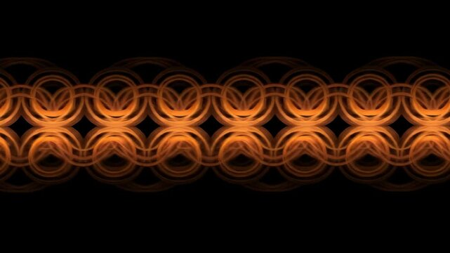 Golden toroidal patterns weave warmly