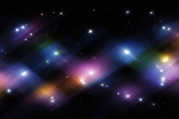 Abstract starry night sky with vibrant colors