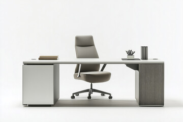 Modern office interior design featuring an empty conference room with stylish chairs and a sleek table, perfect for business meetings