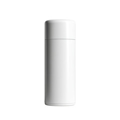 White Cylindrical Container with a Smooth Finish, Ideal for Packaging, Storage, and Product Display in Various Industries Transparent background or png