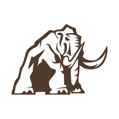 Mammoth icon logo design