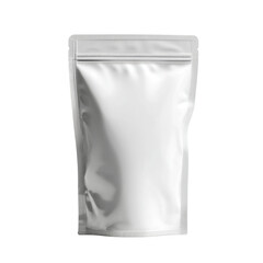 Clean and Empty Foil Packing Bag with Zip Lock Closure for Food Storage or Product Packaging Transparent background or png