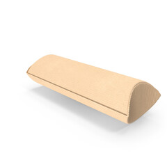 Cardboard Pillow Box Packaging Isolated on Transparent Background
