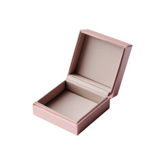 Elegant Pink Jewelry Box with Soft Inner Lining for Rings, Necklaces, and Earrings Display and Gift Packaging Transparent background or png