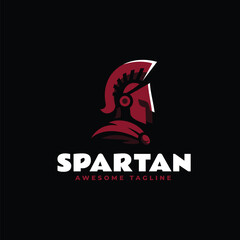 Spartan Warrior Shield Mascot Logo Design