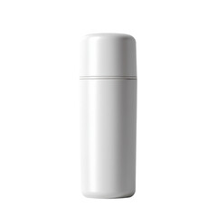 Sleek and Modern White Thermos Bottle for Hot and Cold Beverages Ideal for Travel or Outdoor Activities Transparent background or png