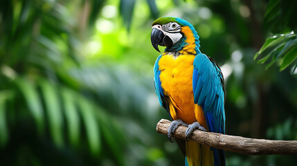 Obraz premium blue and yellow macaw ara