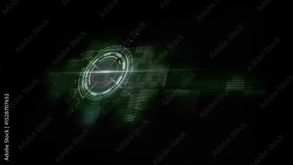 Poster dynamic 4k digital hud background with sleek motion elements—perfect for tech, sci-fi, or futuristic