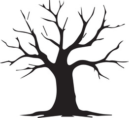 Obraz premium Tree silhouette Vector | Minimalist & Trendy Tree Silhouette Design | Unique & Stylish Tree Artwork for Vector design