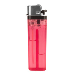 Red lighter on white tool burn