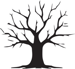 Tree silhouette Vector | Minimalist & Trendy Tree Silhouette Design | Unique & Stylish Tree Artwork for Vector design